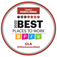 Best Places to Work in the Triangle (Raleigh) Badge