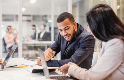 Business people having meeting