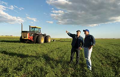 Two Farmers in Field