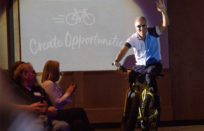 Denny Back On The Bike