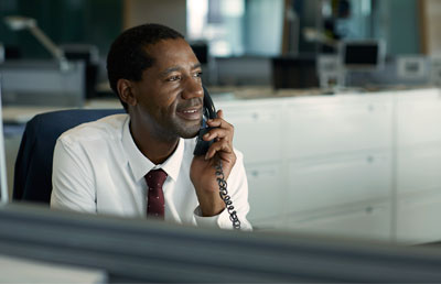 Businessman Phone Relief