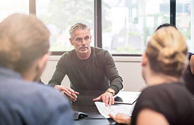 Businessman Showing A Document