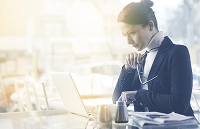 CEOBusinessWomanReviewingEmails