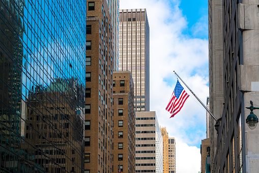 Flag in Downtown View