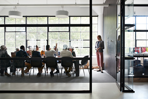 Group Meeting in Glass Room