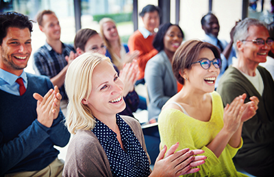 Group of People Applauding