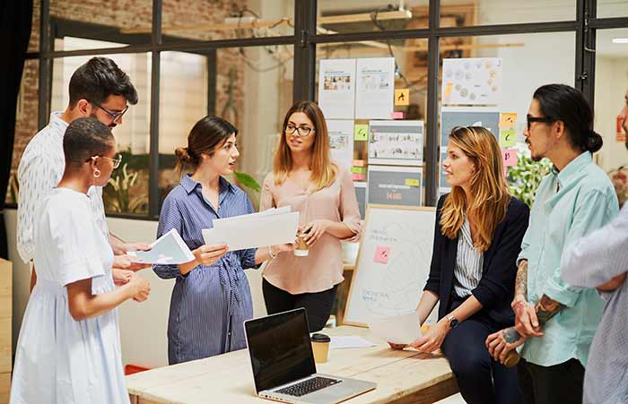 Hip Warehouse Office Meeting