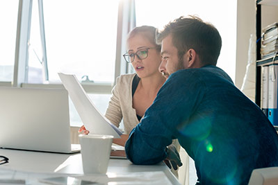 Light Office Two Reviewing Document