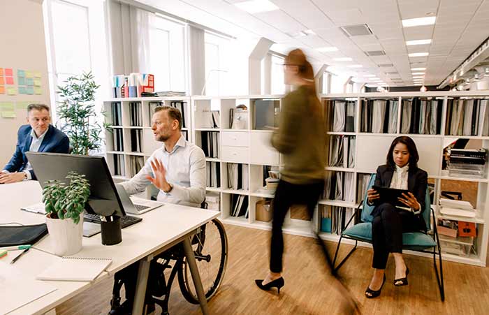 Open Office Space Wheelchair