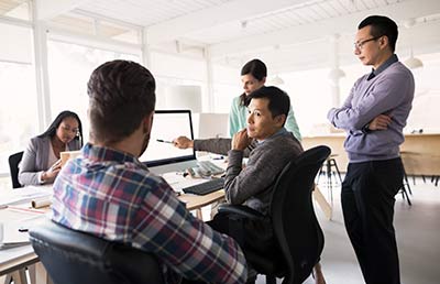 Pointing Marker at Monitor