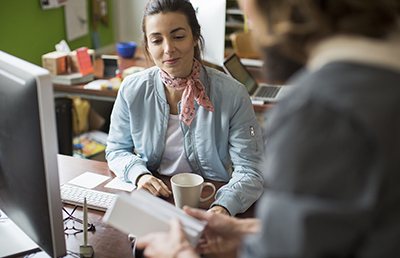 Young Millennial at Work