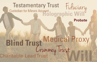 Family Holding Hands in Field Glossary Terms