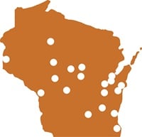 Wisconsin Locations map