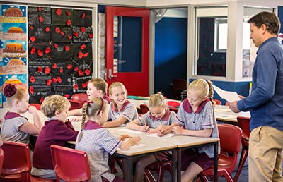 Private School Students Classroom