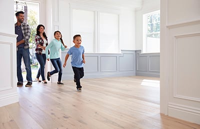 Happy Family Moving In