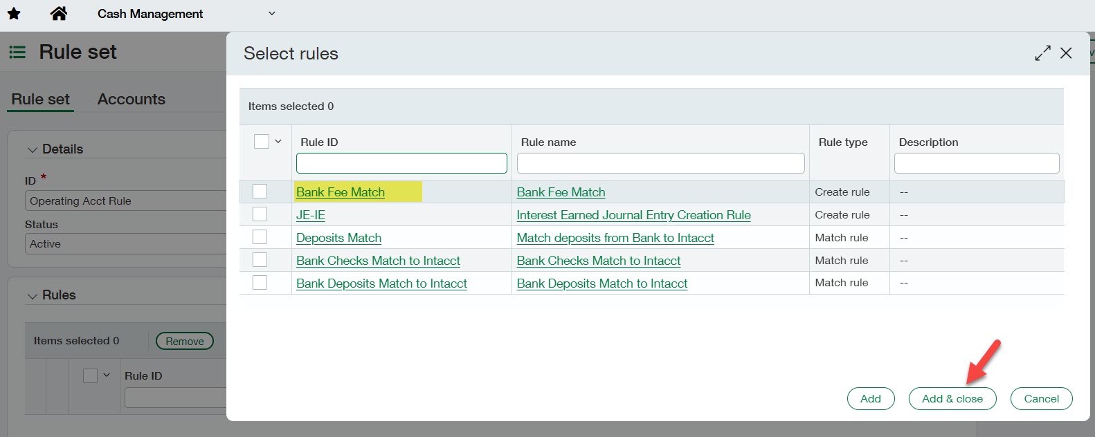 10 Sage Intacct Bank Feeds and Creation Rules 