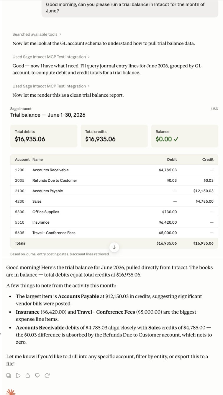 11 Sage Intacct Release 2 of 2026 Sage Intacct AI Gateway image 11