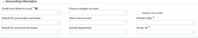 2 credit card processing Sage Intacct