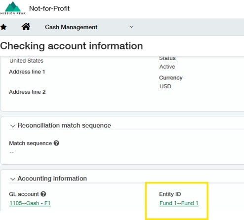 4 Fund vs Net Asset Sage Intacct