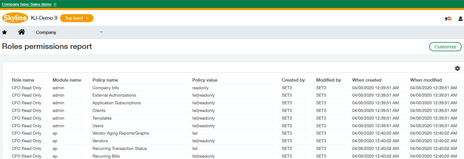 6 Sage Intacct Release 2 of 2026 role permissions image 6