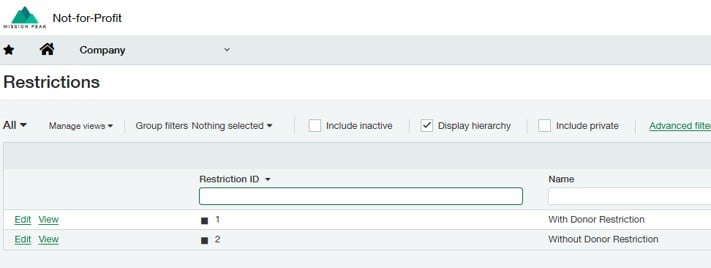 7 Fund vs Net Asset Sage Intacct