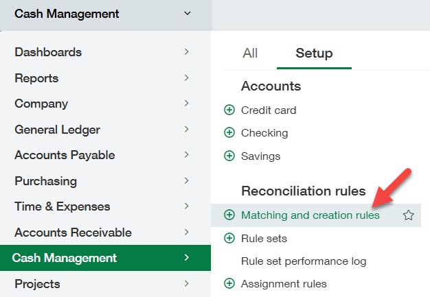 7 Sage Intacct Bank Feeds and Creation Rules 