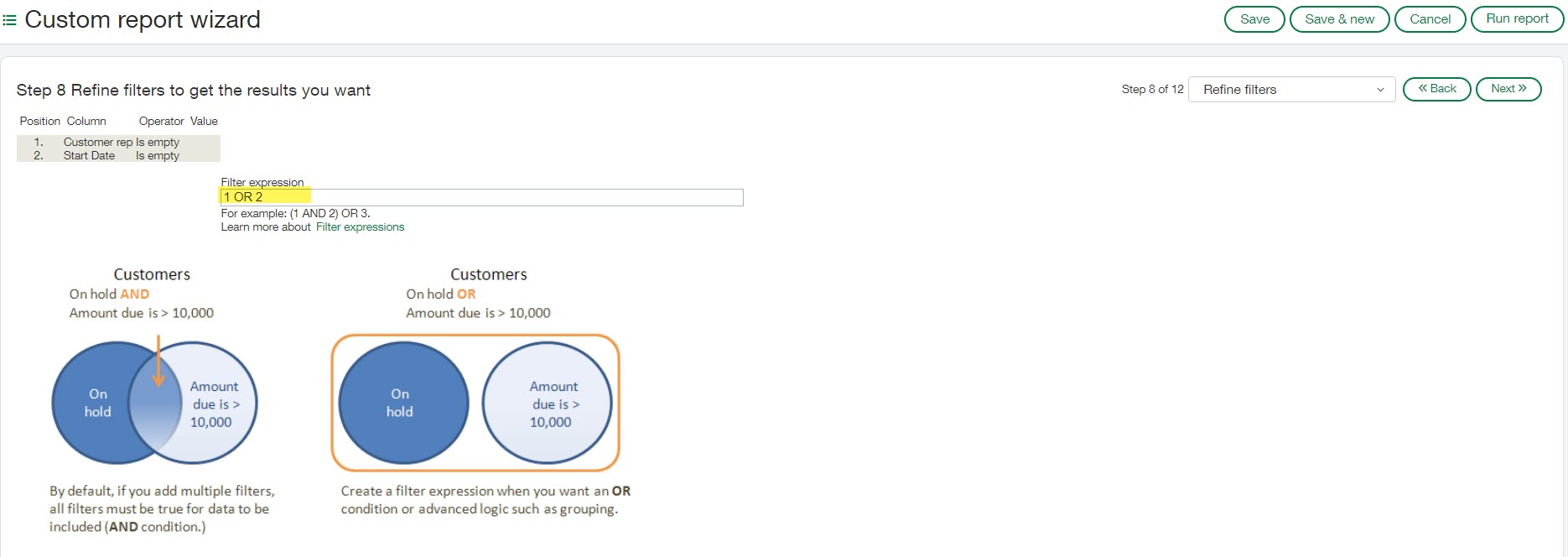 Sage Intacct Custom Wizard Report 8