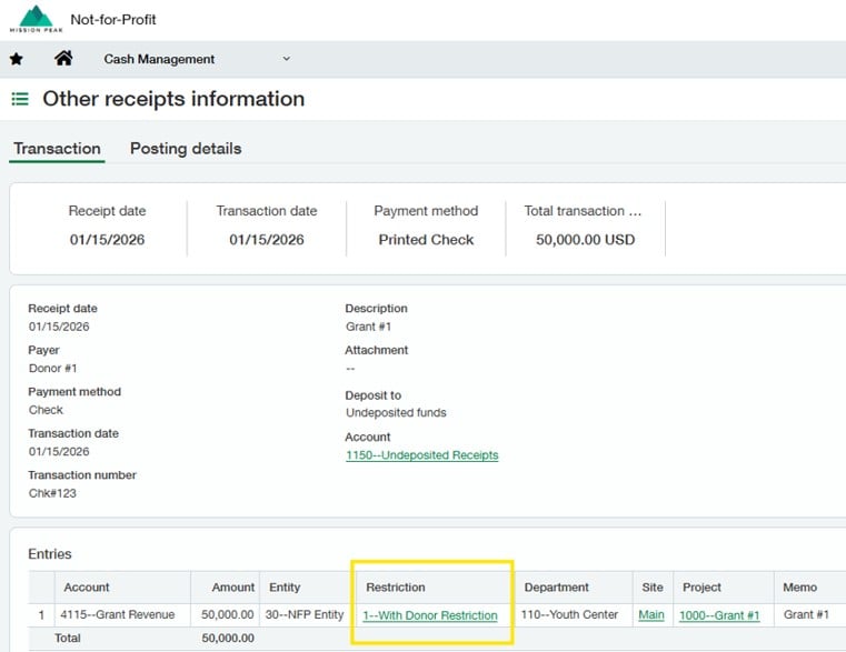 8 Fund vs Net Asset Sage Intacct