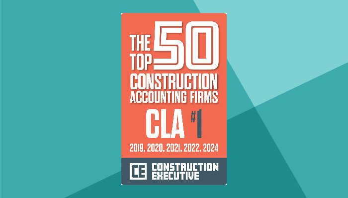 CLA Named 2024 Top US Construction Accounting Firm for the Fifth Time