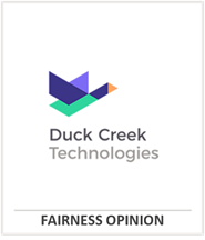 Duck Creek Fairness Opinion