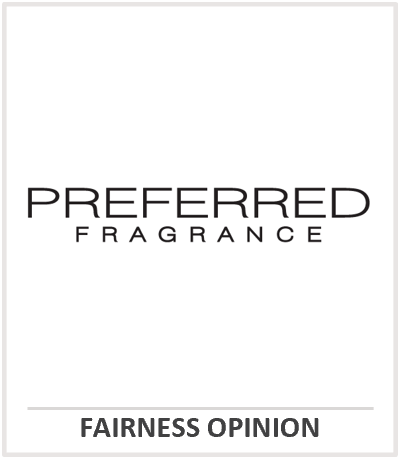 Preferred Fragrance Fairness Opinion