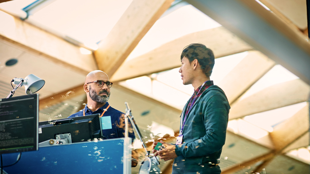 Discussion at Computer Desk