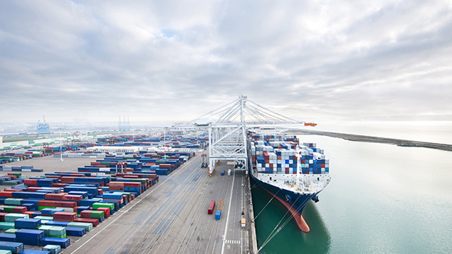 Cargo Containers Loaded