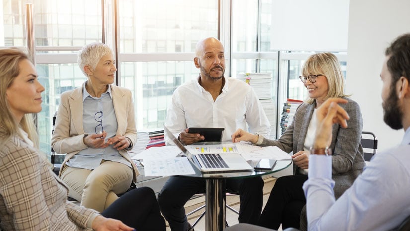 Business people on business meeting