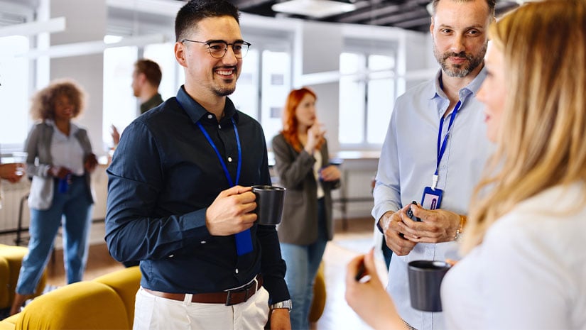 Business people networking