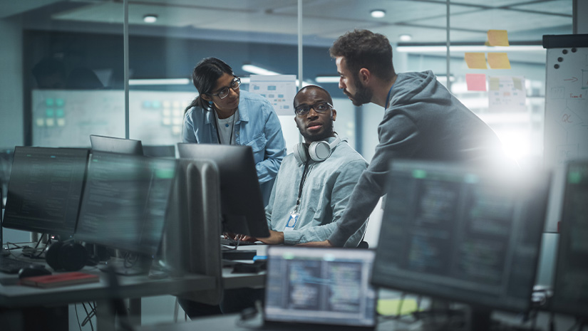 Diverse Group of Professionals Meeting in Modern Office