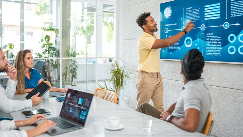Diverse Team Discussing Critical Matters