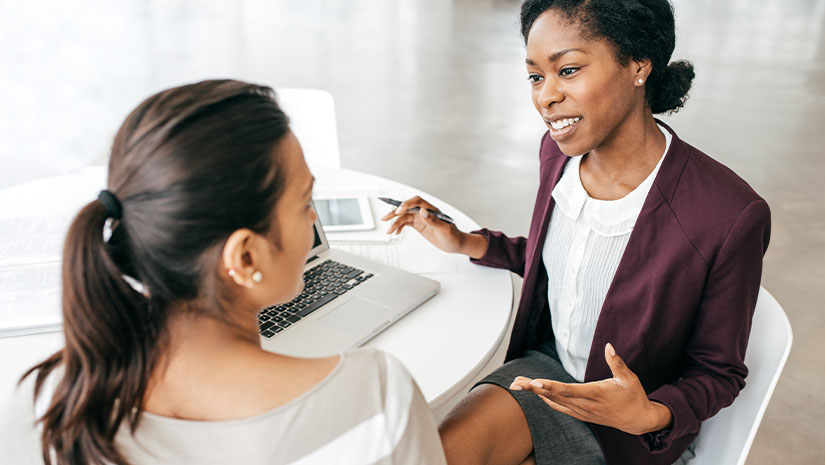 Partners discussing new plans