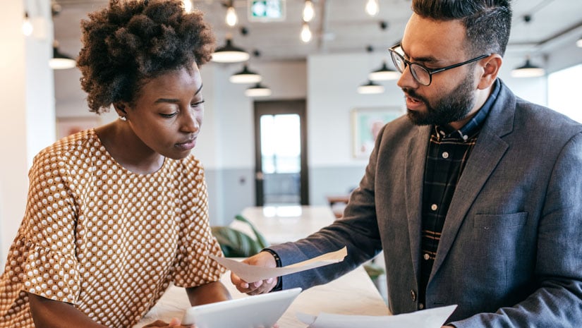 Business meeting in the coworking space