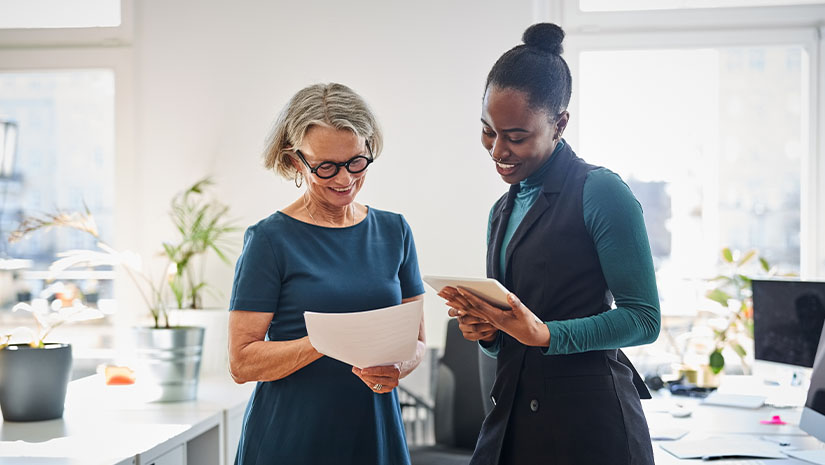 Two corporate business professionals