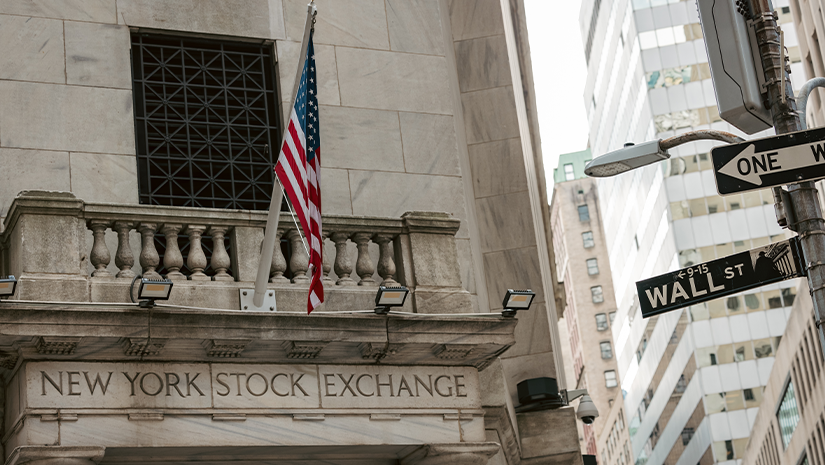 Wall Street Sign in Lower Manhattan