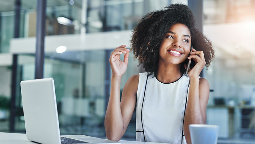 Shot of an attractive young businesswoman working in her office