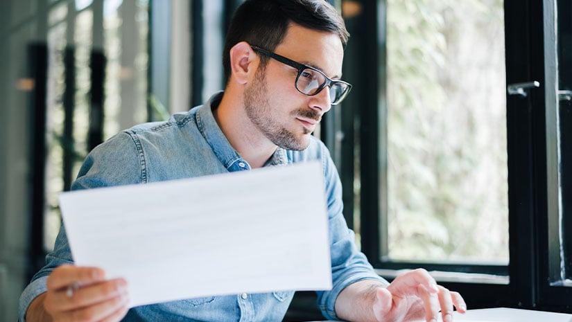 young casual business accountant bookkeeper in office