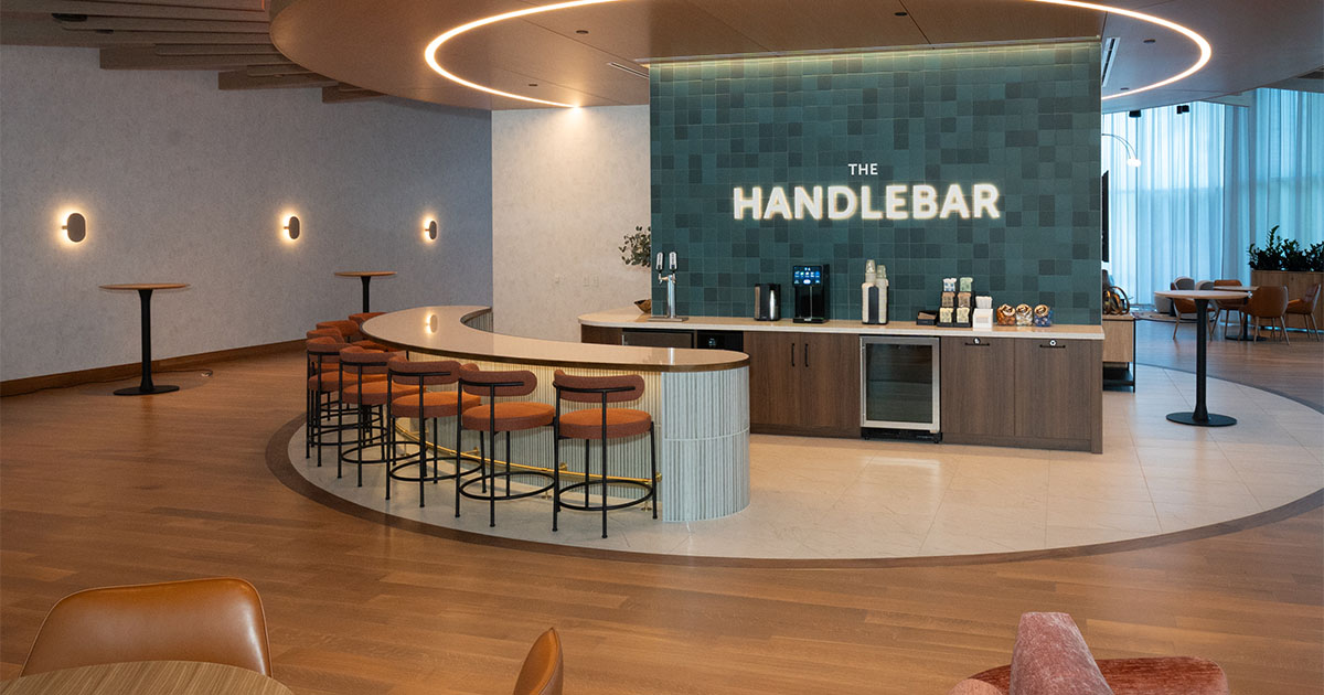 CLA Connection Center Arizona Handlebar Coffee and refreshment bar and seating