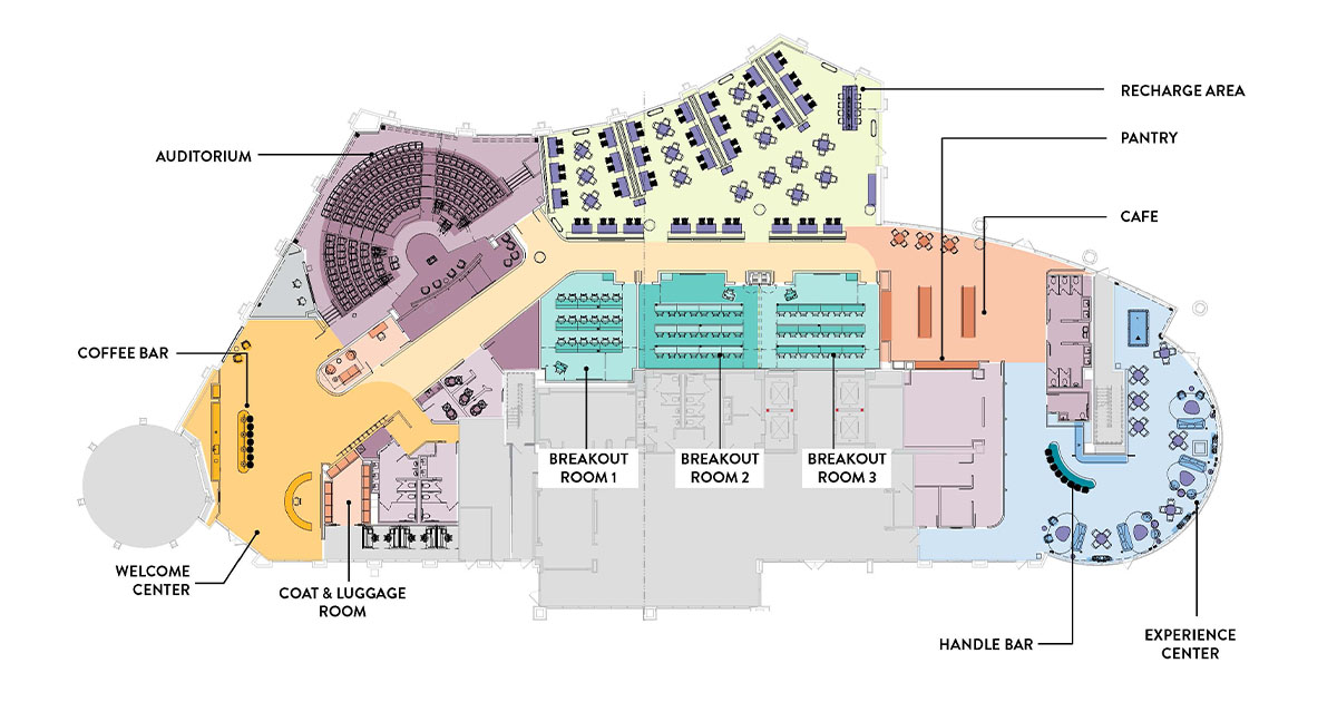 Floor plan of CLA Connection Center Arizona