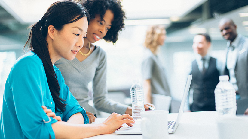 Multiracial Business Woman in a Meeting