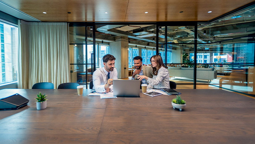 Business colleagues in a meeting