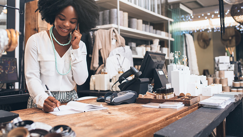 Customer service is her speciality