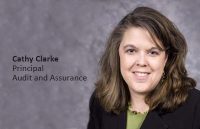 Cathy Clark with title