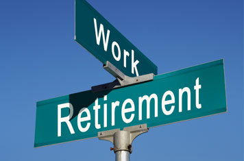Work Retirement Sign